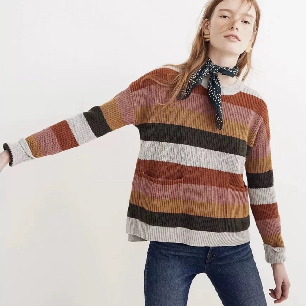 Madewell Patch Pocket Pullover Sweater - image 1